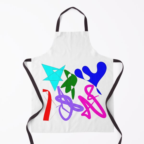 Item preview, Colorful abstract designs using bezier pen on white background designed and sold by Becky Hunter.