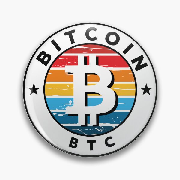 Artikelvorschau, Kryptowährung Bitcoin BTC, Vintages Sonnenunterganghemd Bitcoin BTC entworfen und verkauft von wrapa04.