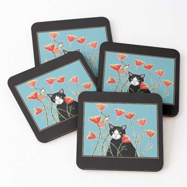 Item preview, Cat and Hummingbird designed and sold by Lyngianni.