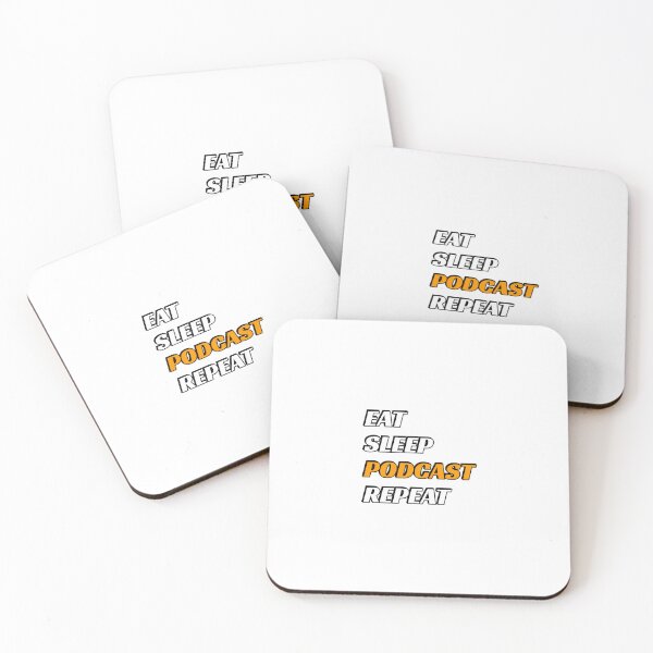 Item preview, Eat Sleep Podcast Repeat  designed and sold by Inspirationmotivation.