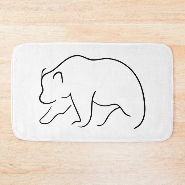 Item preview, Bear Line Art - Wall Street Minimalist designed and sold by Lineart-Arts.