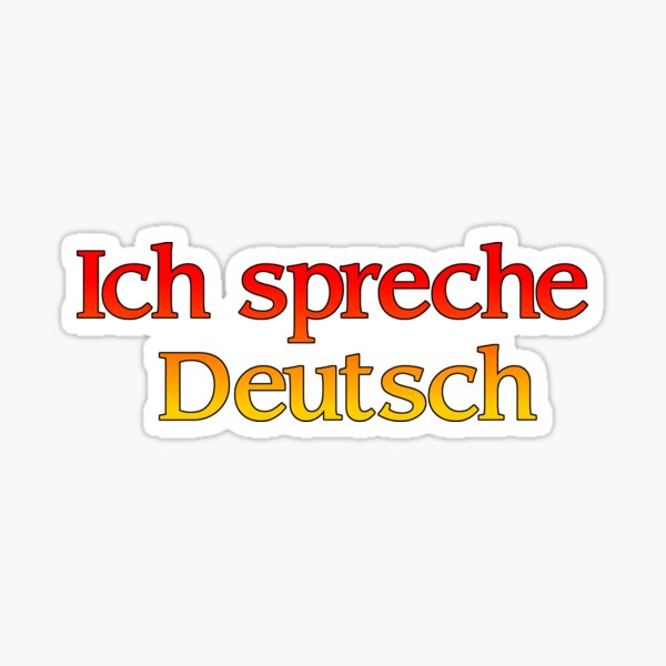 Artikel-Vorschau von Ich spreche Deutsch, auf Deutsch, designt und verkauft von DGFletcher.