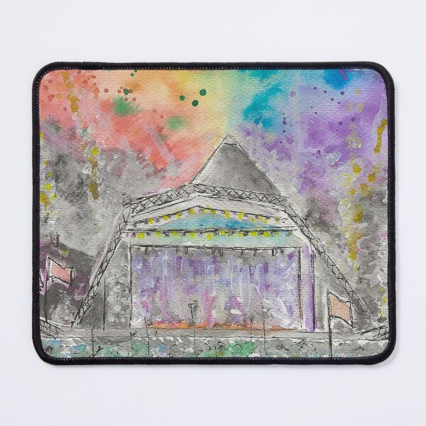 Item preview, Glastonbury Festival Pyramid Stage Original Watercolour  designed and sold by LiToDesignCo.