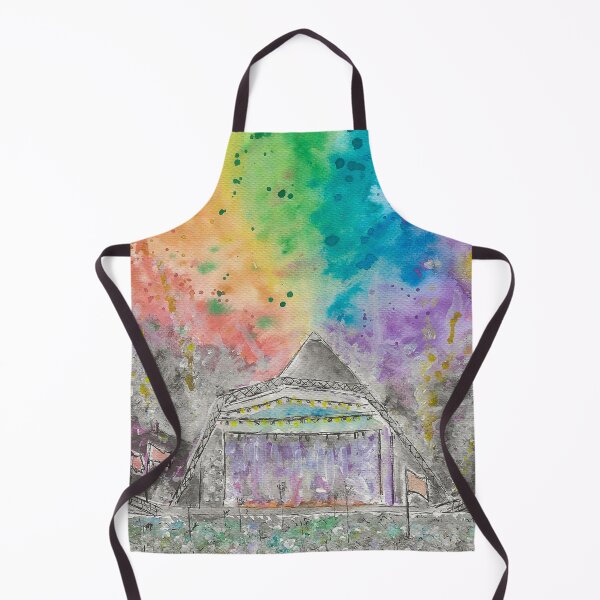 Item preview, Glastonbury Festival Pyramid Stage Original Watercolour designed and sold by LiToDesignCo.