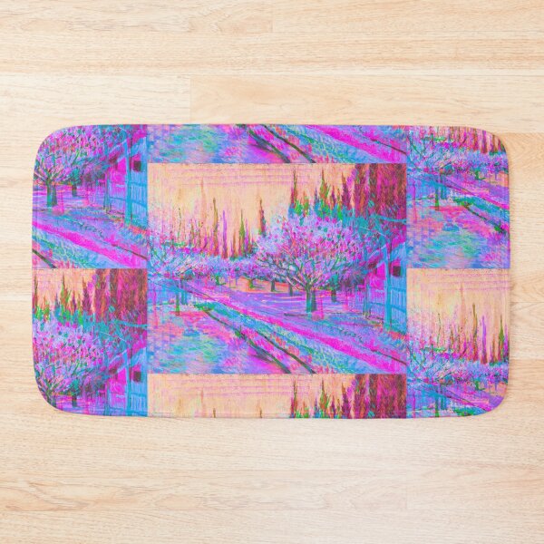 Item preview, Orchard Bordered by Cypresses (1888) by Vincent Van Gogh - Colorful and Psychedelic designed and sold by KaleidoscopicU.