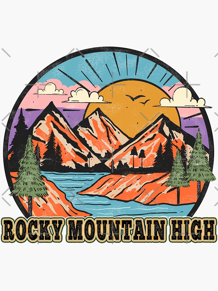 "Rocky Mountain High" Sticker for Sale by dev11588 Redbubble