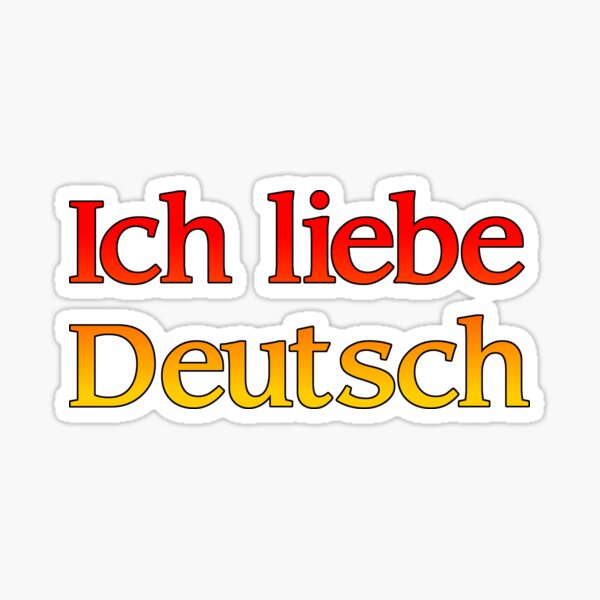 Artikel-Vorschau von Ich liebe Deutsch, auf Deutsch, designt und verkauft von DGFletcher.