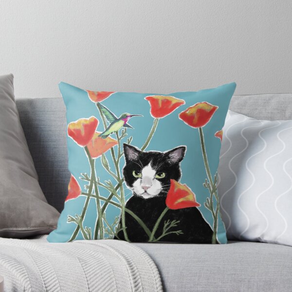 Item preview, Cat and Hummingbird designed and sold by Lyngianni.