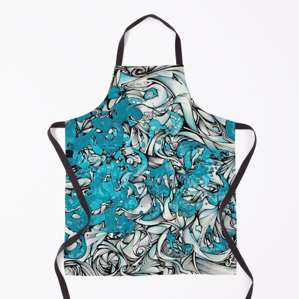 Item preview, Ocean Vibes Abstract Composition designed and sold by inkymoods.