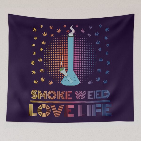 Item preview, Smoke weed love life (Pretty Stoner Series) designed and sold by YomeHayin.
