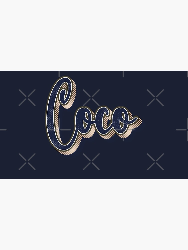 "Coco Name Handwritten Text" Poster by urbantale Redbubble