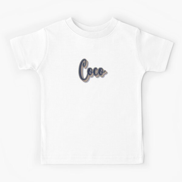 Coco Name Handwritten Text Kids T-Shirt for Sale by urbantale