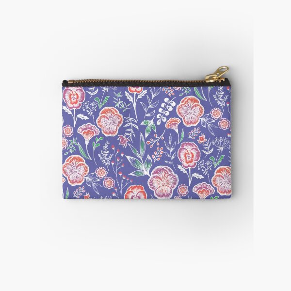 Item preview, Pansy jardín floral en púrpura designed and sold by Papergrape.