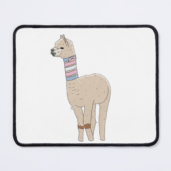 Item preview, Transgender llama cartoon trans pride flag designed and sold by kylepeterart.
