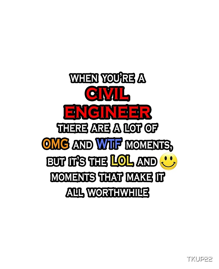 Funny Civil Engineer Omg Wtf Lol Ipad Case Skin By Tkup22 Redbubble