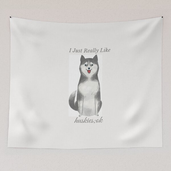 Item preview, I just really like husky ok,funny;cute designed and sold by SENMARO100.