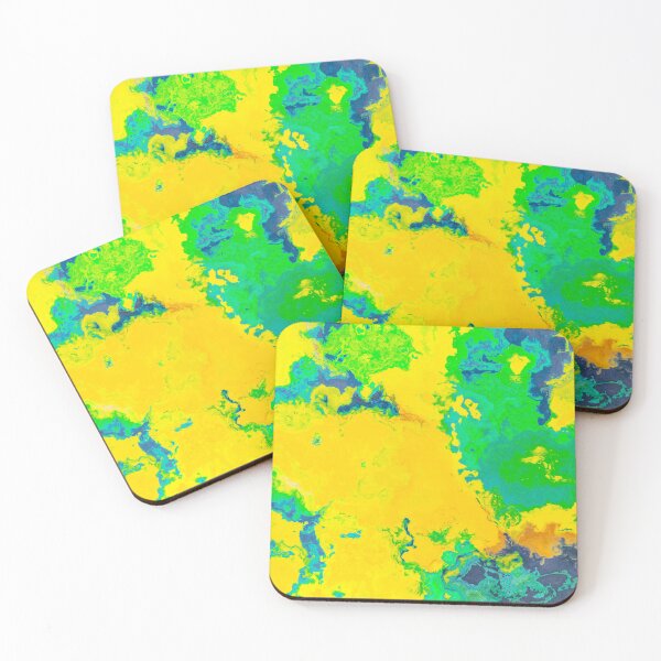 Item preview, marble abstraction art green yellow #marble designed and sold by JBJart.