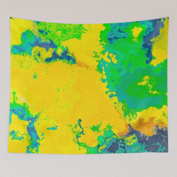 Item preview, marble abstraction art green yellow #marble designed and sold by JBJart.