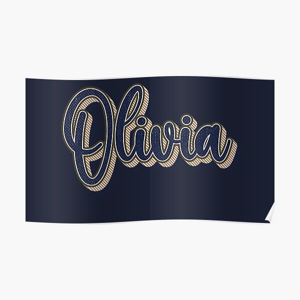 olivia-name-handwritten-text-poster-for-sale-by-urbantale-redbubble