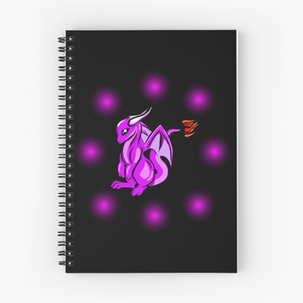 Item preview, Glowing Purple Dragon on a Black Background - Mythical Creature Design  designed and sold by CreativNode.