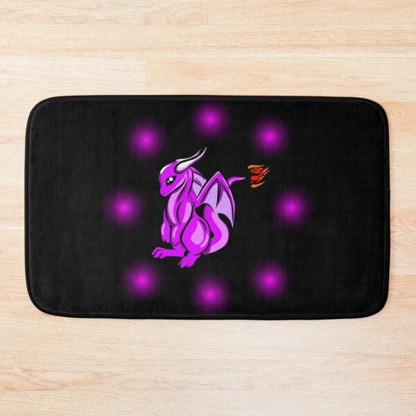 Item preview, Glowing Purple Dragon on a Black Background - Mythical Creature Design  designed and sold by CreativNode.