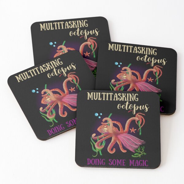 Item preview, Octopus illustration: multitasking octopus - some magic designed and sold by SonjaNeuroth.