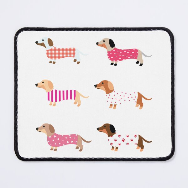 Item preview, Pink dachshunds designed and sold by MerWishes.