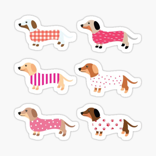 Item preview, Pink dachshunds designed and sold by MerWishes.