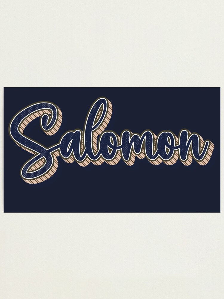 Salomon Name Handwritten Text" for Sale by urbantale | Redbubble