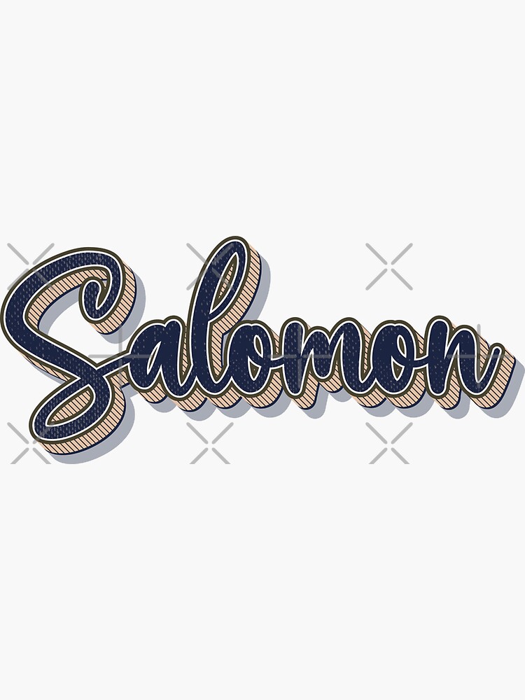 Salomon Name Handwritten Text" Sticker for Sale by urbantale