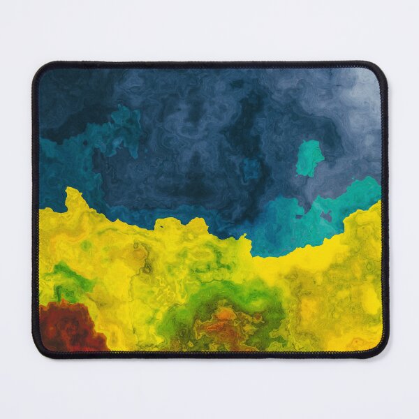 Item preview, marble abstraction art blue red yellow #marble designed and sold by JBJart.