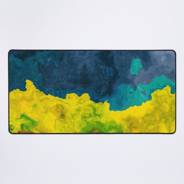Item preview, marble abstraction art blue red yellow #marble designed and sold by JBJart.