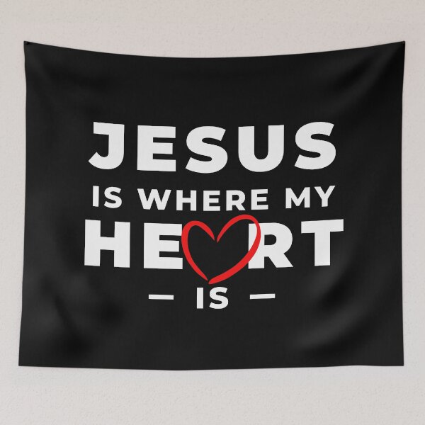 Item preview, JESUS IS WHERE MY HEART IS designed and sold by Nancyanna.