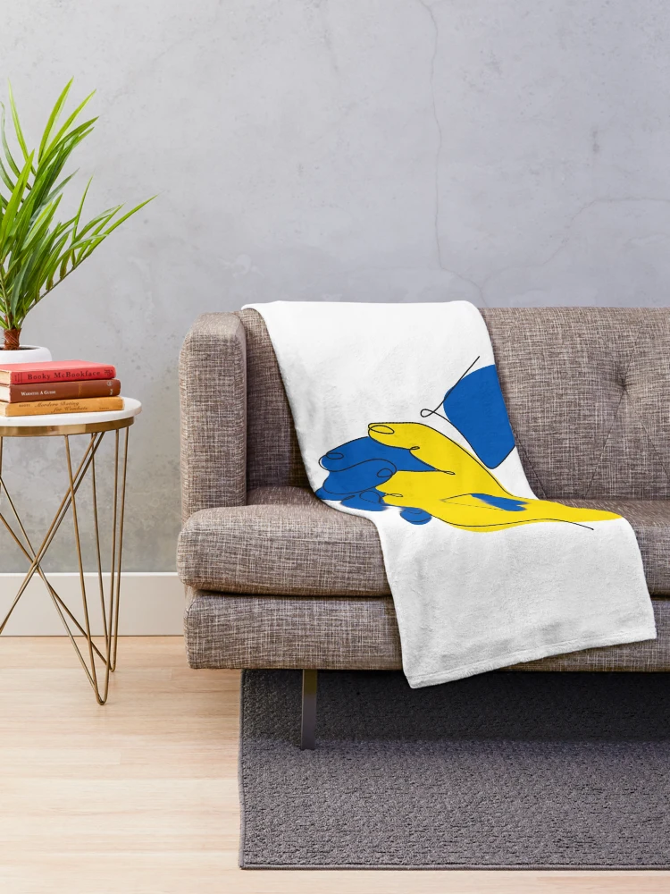 Thumbnail 2 of 6, Throw Blanket, Save Ukraine designed and sold by ReydaDesign.