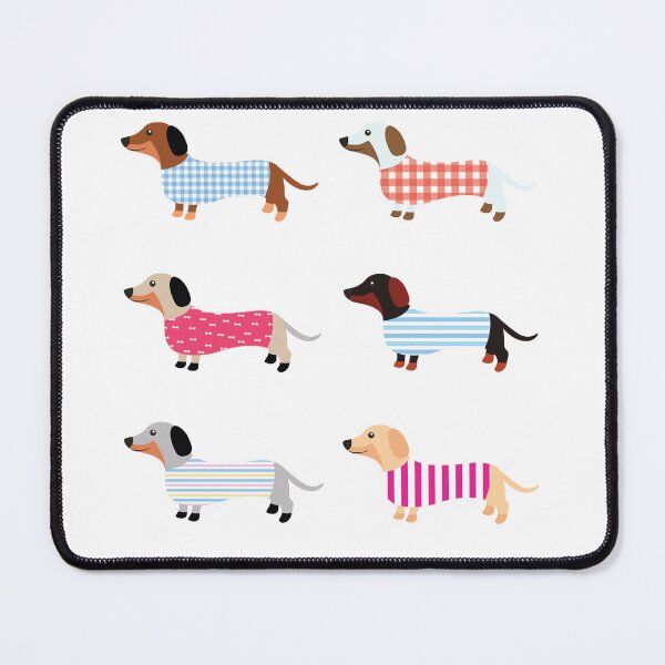 Item preview, Striped dachshunds designed and sold by MerWishes.