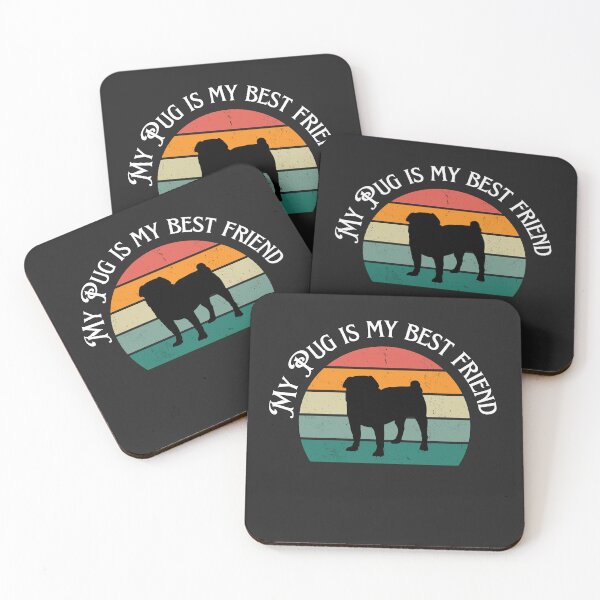 Item preview, My best friend is my pug.  Man's best friend. My dog is my best buddy.Pug lover. designed and sold by Doggymadness.