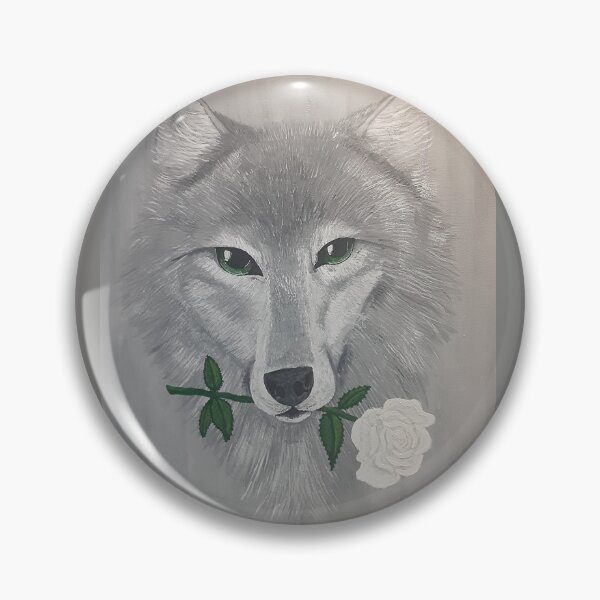 Item preview, Wolf rose Original Painting designed and sold by JkEnvisions.