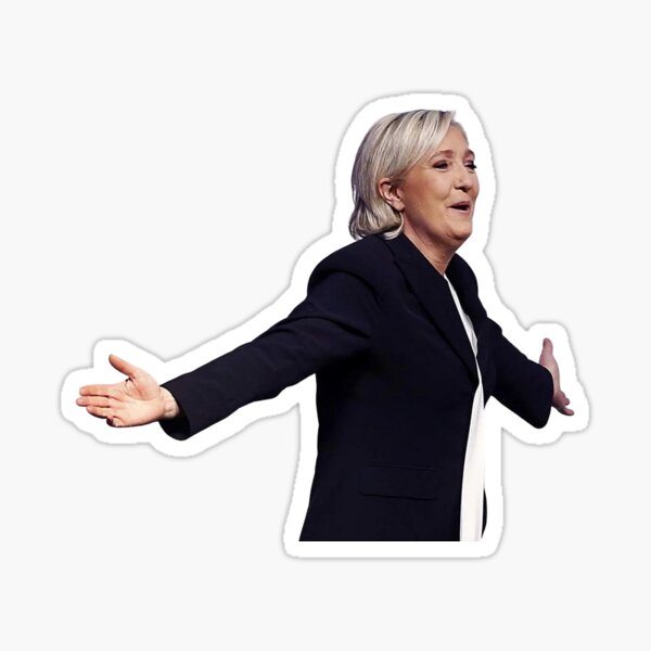 marine le pen Sticker