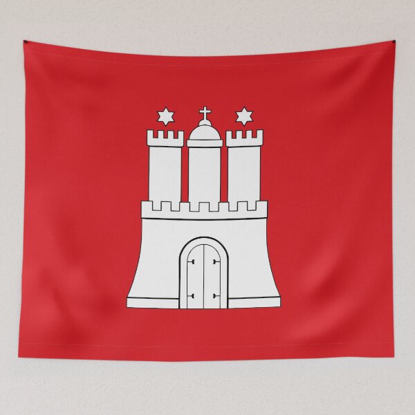Item preview, Hamburg city flag designed and sold by tony4urban.