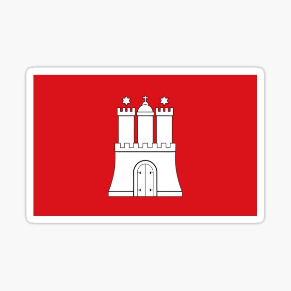 Item preview, Hamburg city flag designed and sold by tony4urban.