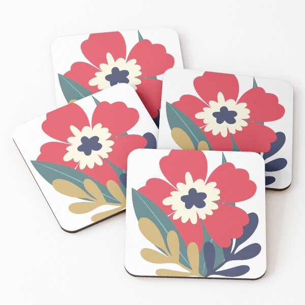 Item preview, Simple flat floral composition designed and sold by renberrry.