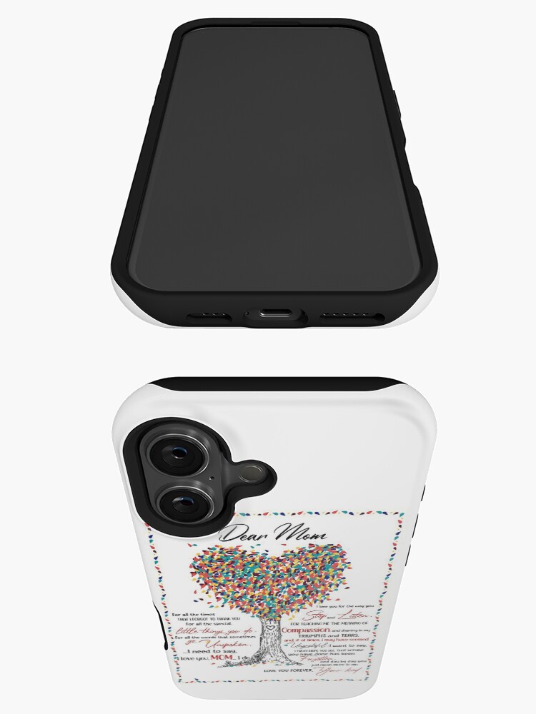 To mom for all the times heart coloful tree mother day meaning saying gift iPhone Case