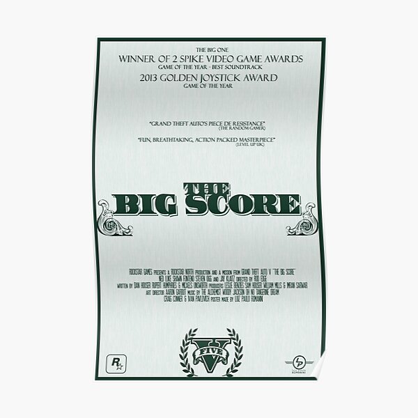 The Big Score - GTA V Póster