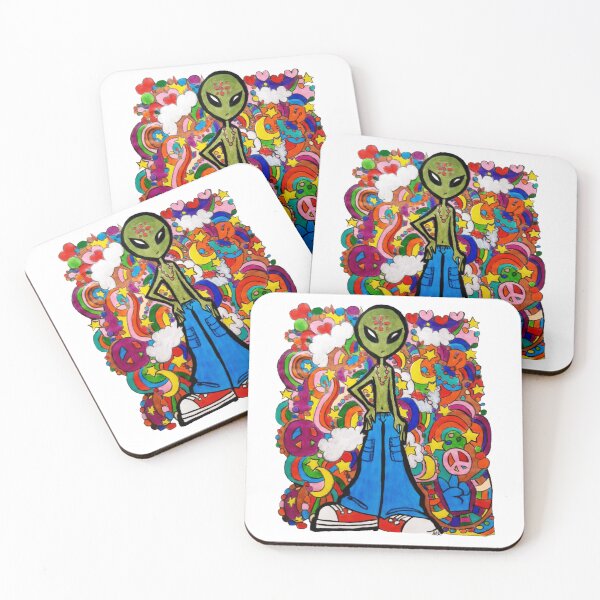 Item preview, Alien hippy designed and sold by Grimspencilart.