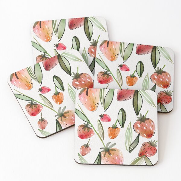 Item preview, Watercolor Strawberries designed and sold by Em0523.