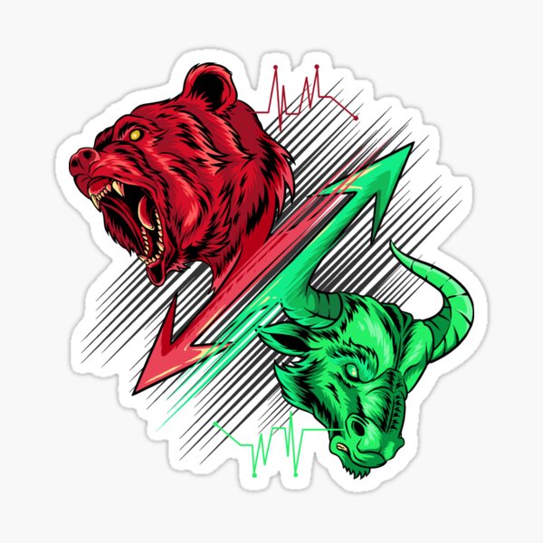 "Stock Market" Sticker for Sale by LazyHatter Redbubble