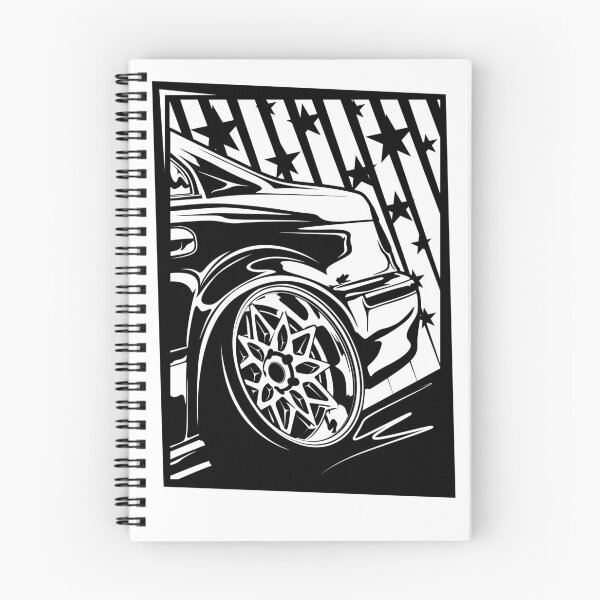 Aperçu de l'œuvre Roues de style dur avec badge Stance E39 Carrossage créée et vendue par Dygus.ART.