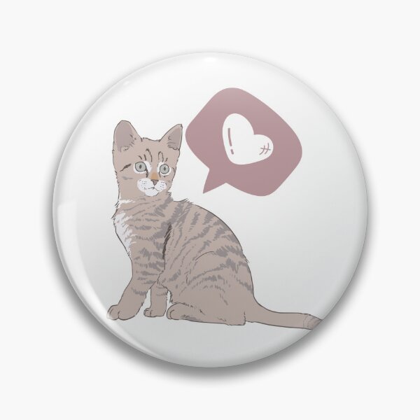 Item preview, Grey cat with heart icon designed and sold by priyankajustine.