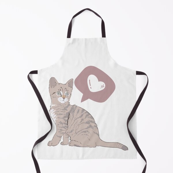 Item preview, Grey cat with heart icon designed and sold by priyankajustine.