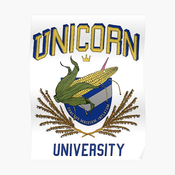 "Unicorn University" Poster for Sale by ancsi Redbubble
